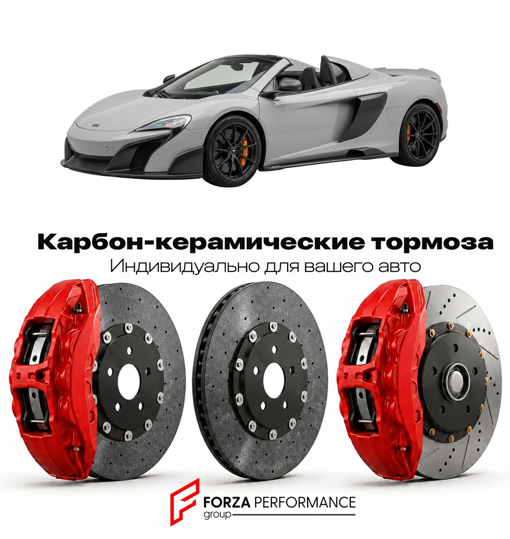 Карбон-керамическая тормозная система для McLaren 675LT Spider 2016-2017 Макларен