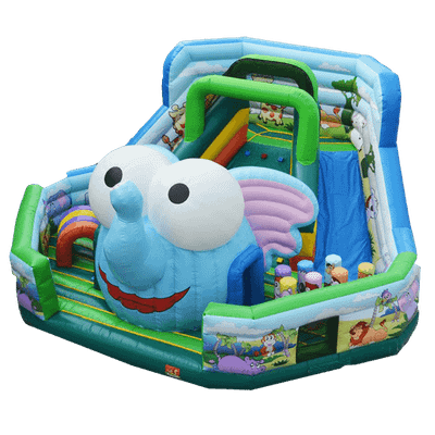 Коммерческий надувной батут "Слоновья голова"