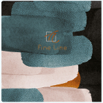 Скетчбук для акварели Fine Line 190х190 32 л. книжный переплет, сшивка