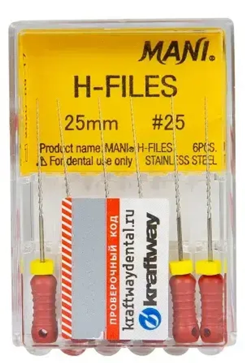 H-Files №25 MANI 6шт, 25мм
