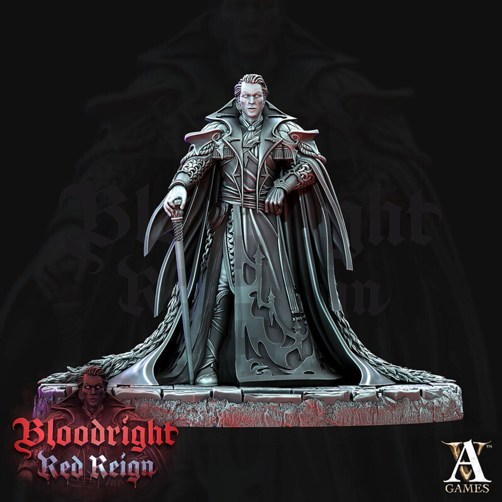 Grand Alliance Death Soulblight Gravelords Vampire Counts Vampire Lord Благородный вампир миниатюра для dnd, днд, pathfinder, фентези, Настольная игра, НРИ, Варгейм, РПГ