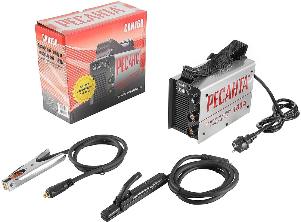 Сварочный аппарат инверторный Ресанта САИ-160 (ММА, 160 А, ПВ - 70%)