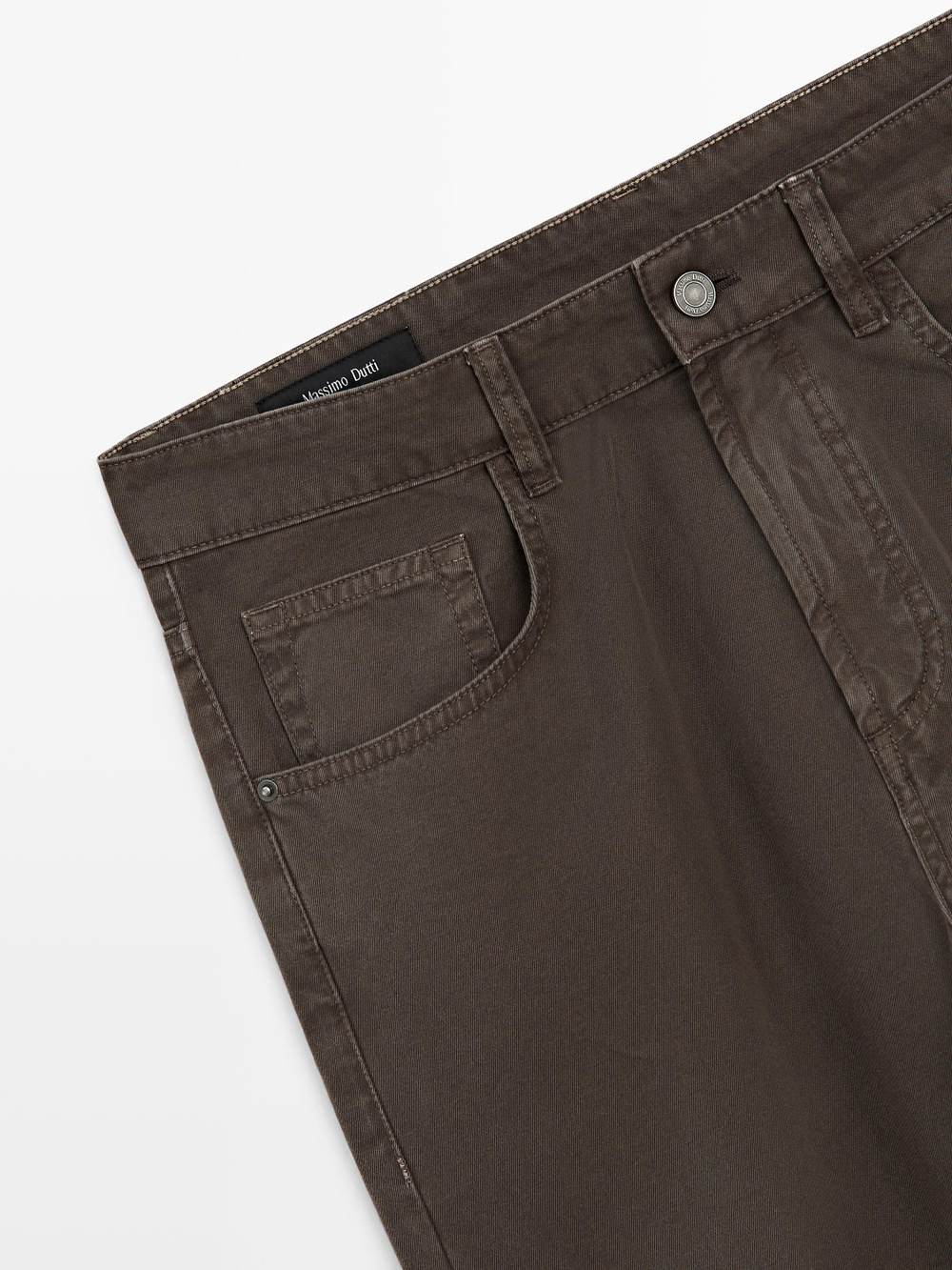 Massimo Dutti Джинсы свободного кроя, коричневый