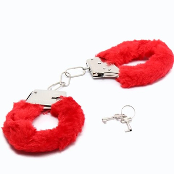 Плюшевые наручники (красные)