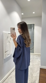 Костюм кимоно с брюками укороченными