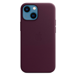 Кожаный чехол с поддержкой MagSafe Apple Leather Case для iPhone 13 mini, Dark Cherry (Темная вишня)