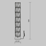 Напольный светильник (торшер) Maytoni MOD043FL-08G