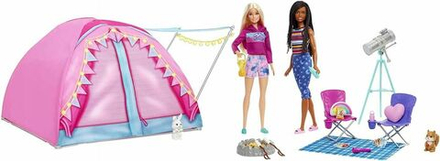 Кукла Mattel Barbie - Походный набор Кемпинговая палатка Барби + 2 куклы с аксессуарами - Барби HGC18