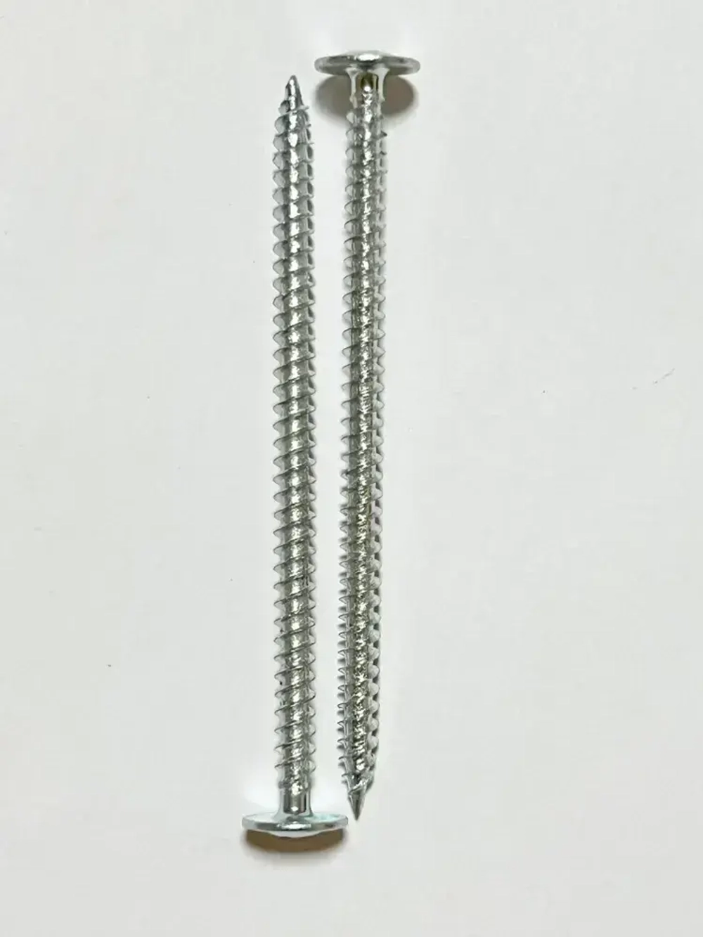 Саморезы с прессшайбой, острые, оцинкованные, с частой резьбой (по дереву и металлу) 4.2х75 мм (1 кг)