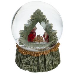 GAEM Фигурка декор в стекл шаре "Рождество", D 10 см, L10 W10 H12,5 см, 2в.(цена за один вид)