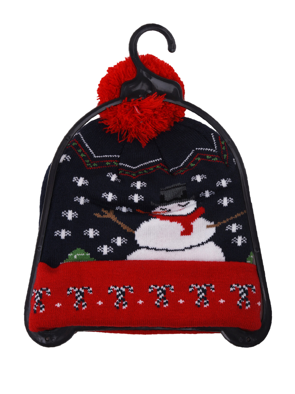 Шапка новогодняя со светодиодными лампочками.