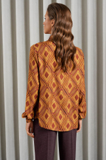 22950 Блузка женская (карамельный мультиколор)