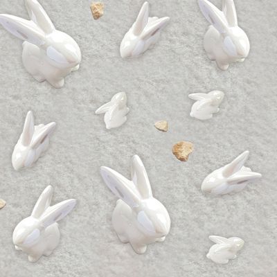 Зайка глянец и камушки