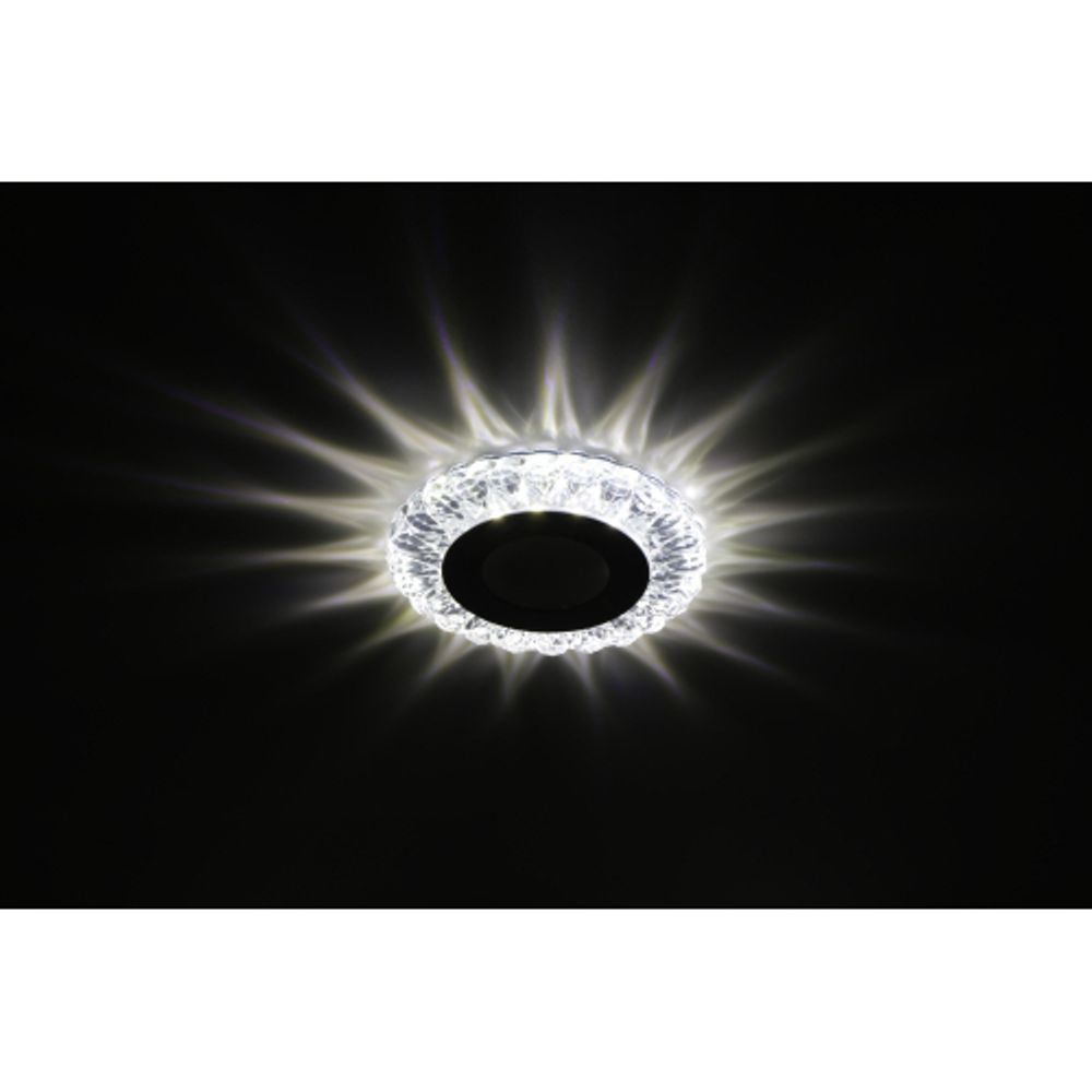 DK LED 16 SL/WH Светильник ЭРА светодиодный круглый белая подсветка 3+3W прозрачный/белый