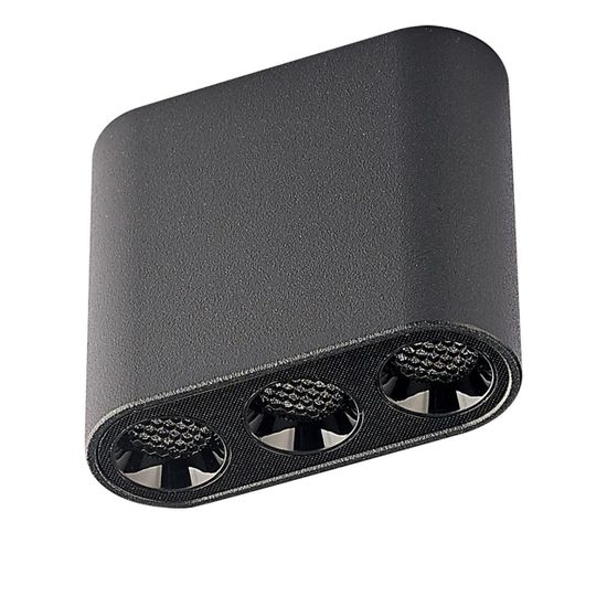 7092/8CL HIGHTECH ODL25 399 Потолочный светильник черный/металл/акрил IP20 LED 5W 380Лм 3000K 220V SMALL