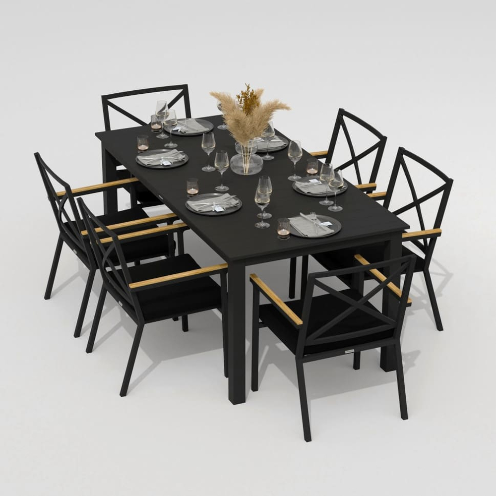 Стол обеденный Ideal Patio ДОЛЛА 180 см карбон