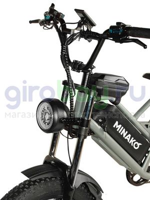 Электровелосипед Minako FOX-L 2.0 (48v/23Ah) Литые диски - Серый фото  2