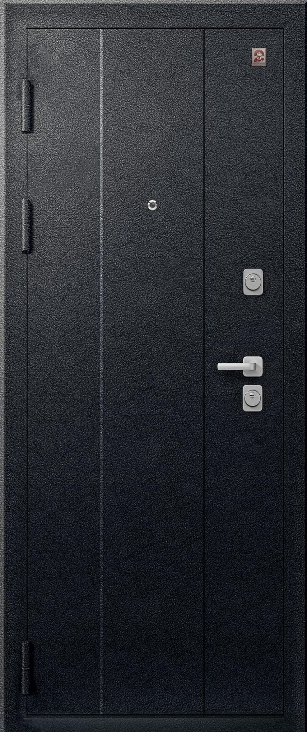 Входная дверь Центурион C-106 800*2000 Чёрный муар - Базальт