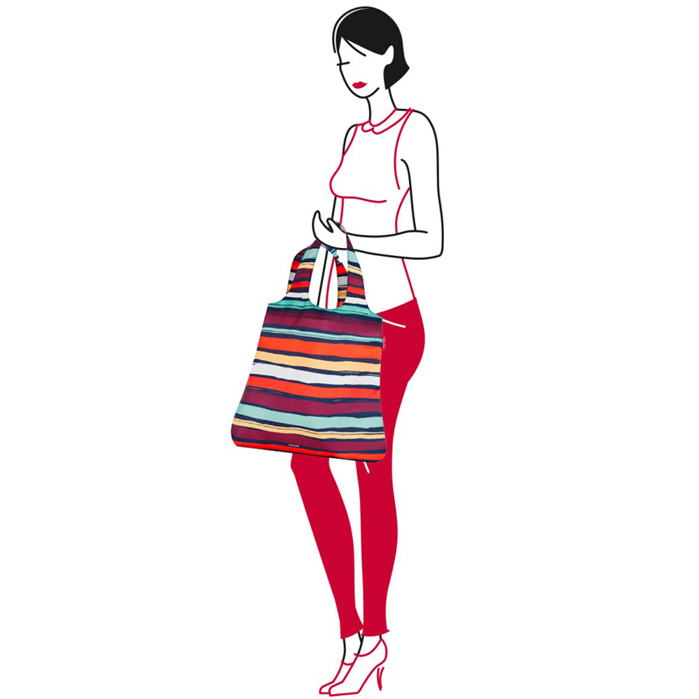 Сумка складная mini maxi shopper artist stripes