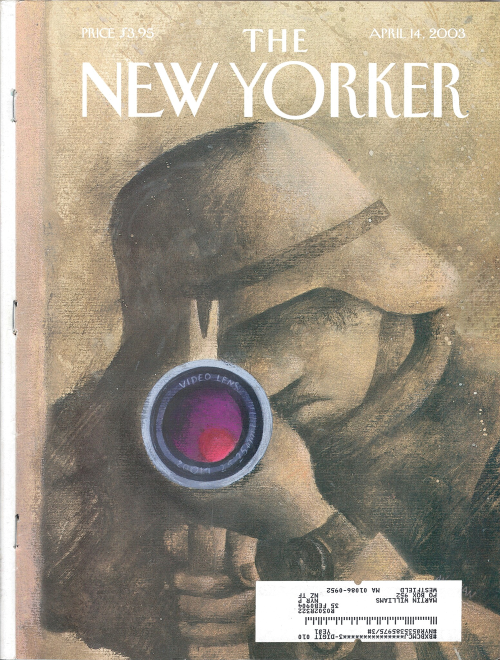 Журнал The New Yorker 14-04-2003, поврежденный