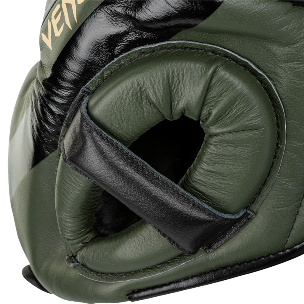 Боксерский шлем Venum Proboxing Cheek Headgear Linares Edition Khaki/Black/Gold