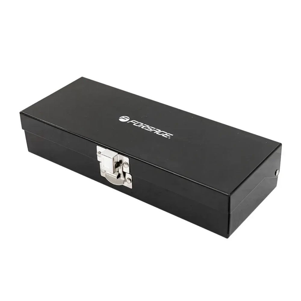 Отвертка ударная с набором бит и адаптером 12пр.1/2''(F)х5/16''(F)+экстракторы №3,4(PH2,3х35мм, PH2,3х70мм, SL8,10х35мм , SL8х70,10х80мм),в метал. кей Forsage F-5064P