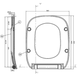 Сиденье для унитаза Roca Debba тонкое, микролифт, быстросъемное 78019D2003