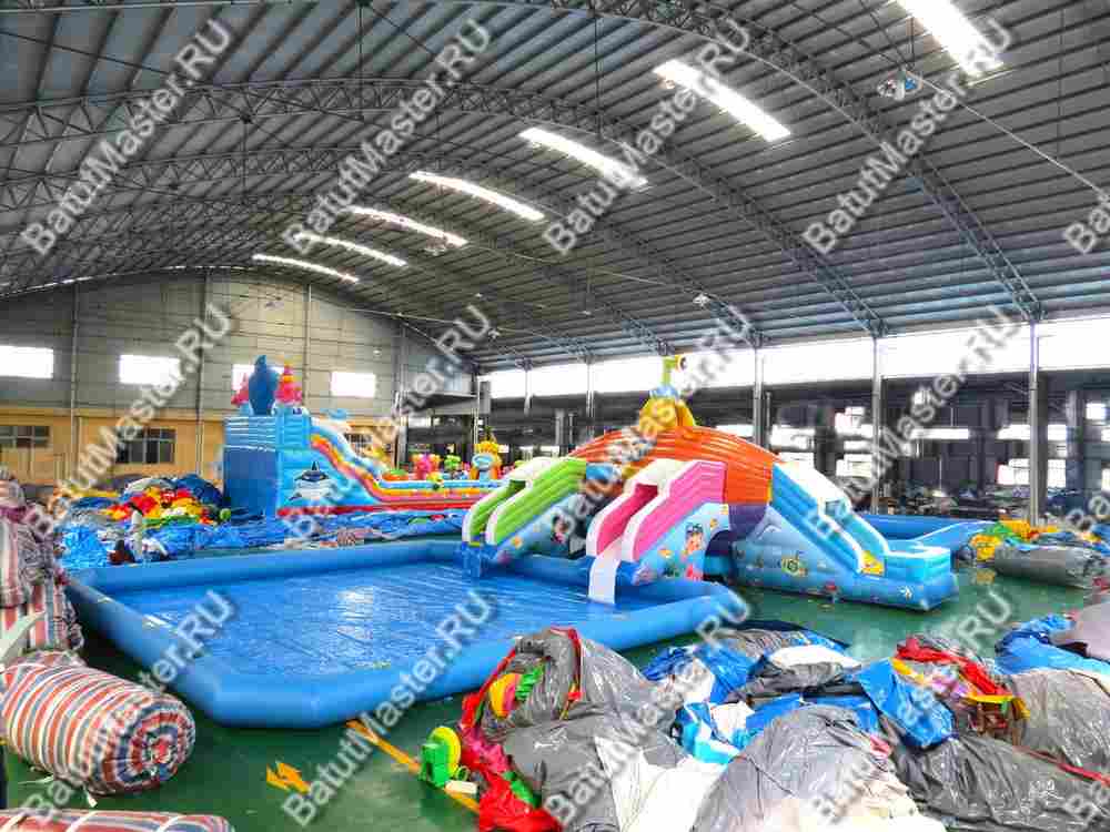 Надувной назменый аквапарк «Субмарина», 20*12*5 м
