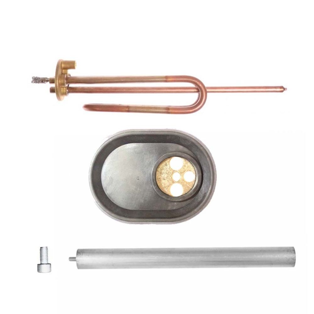 ТЭН комплект RCA 1500W, Ø48мм, М6, 220V (фланец + уплотн. прокладка + анод М5 + Винт)