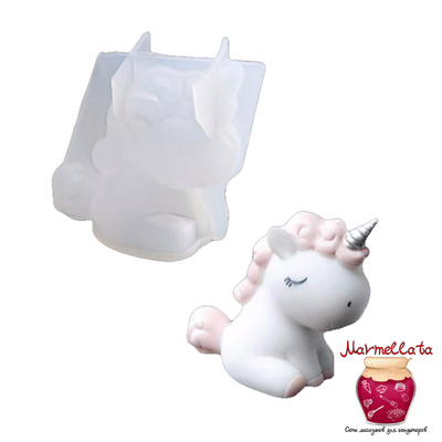Молд силиконовый "Единорог", 7 см