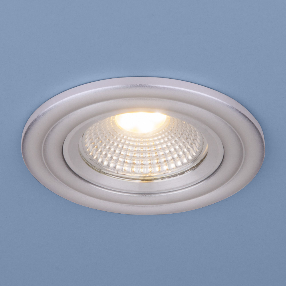 Встраиваемый точечный LED светильник серебро 9902 LED 3W COB SL серебро