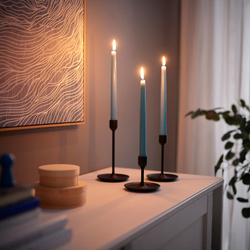 КЛОКХЕТ KLOKHET Набор свечей 25 см 6 ши, голубые