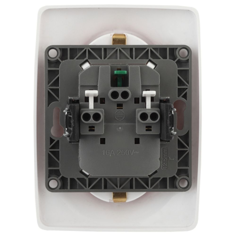 12-2106-01 ЭРА Розетка 2X2P+E Schuko, 16A-250В, IP20, Эра12, белый