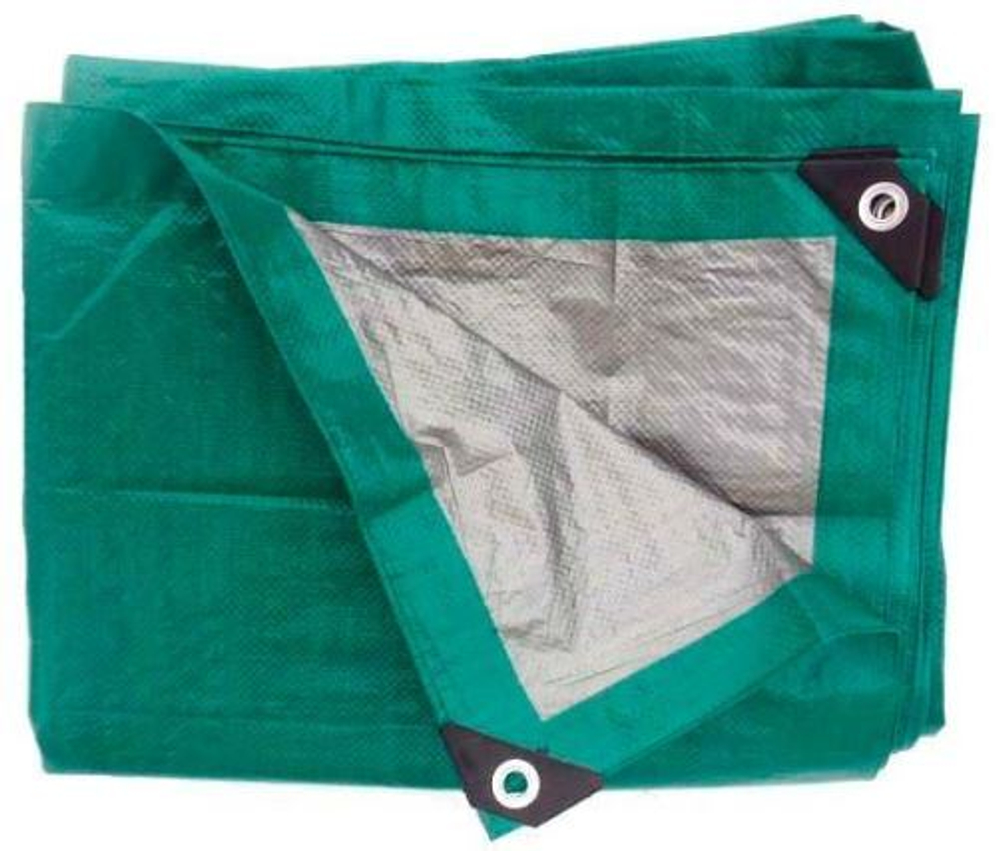 Тент полиэтиленовый, ламинированный с люверсами 4х8м