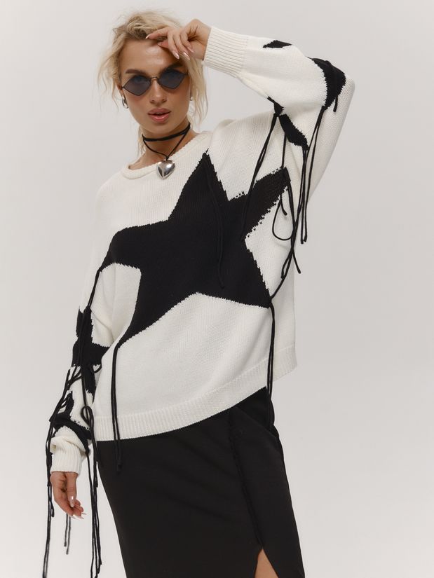 Свитер STAR, белый