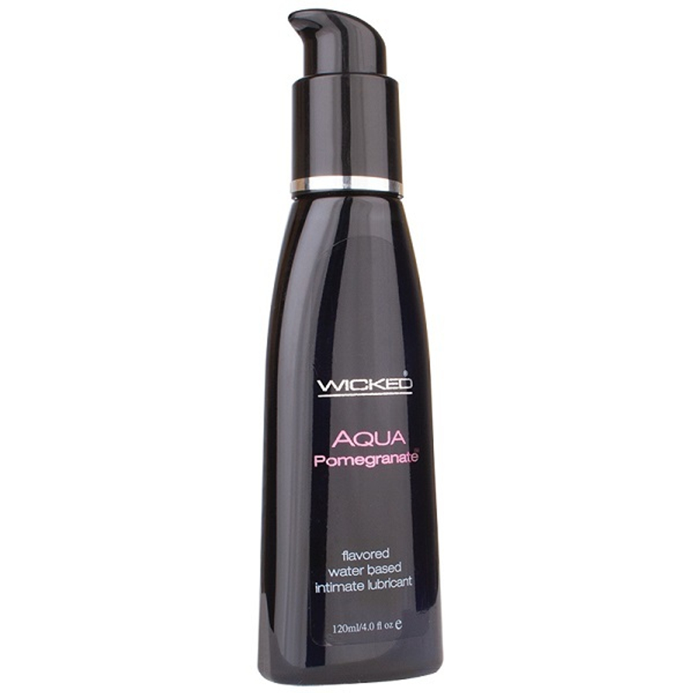 Лубрикант со вкусом граната Wicked Aqua Pomegranate 120мл