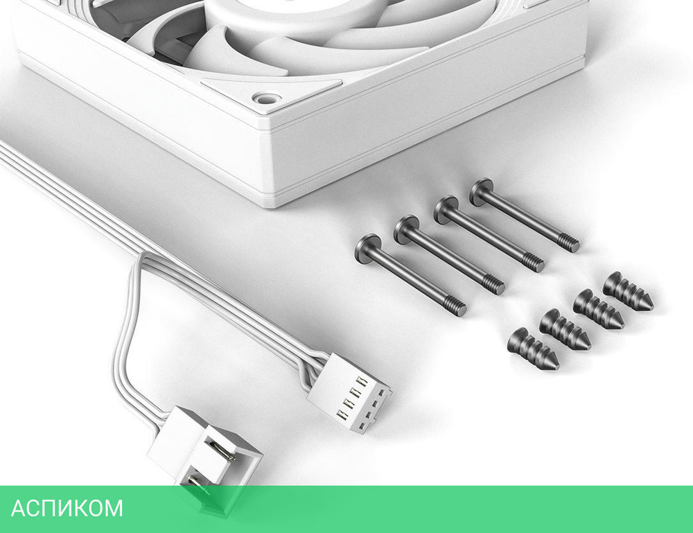 Вентилятор для корпуса ID-Cooling DF-125-W белый