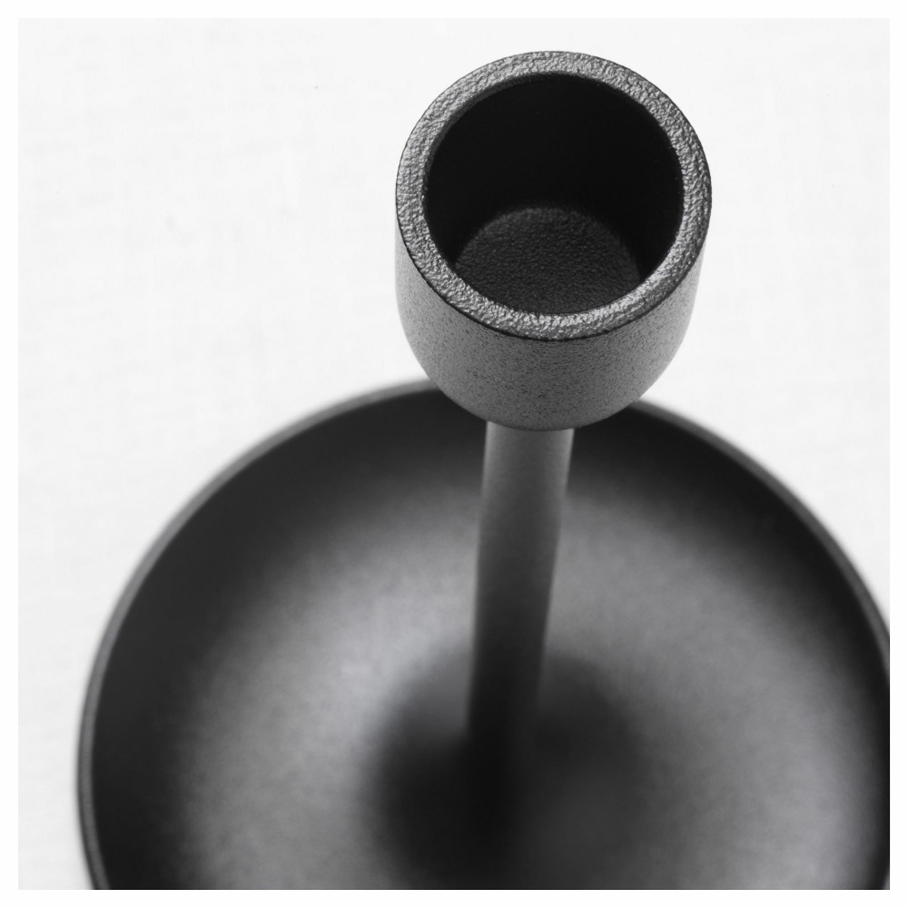 Набор подсвечников IKEA FULLTALIG (ФУЛЛТАЛИГ), Черный, Металл, 3 шт