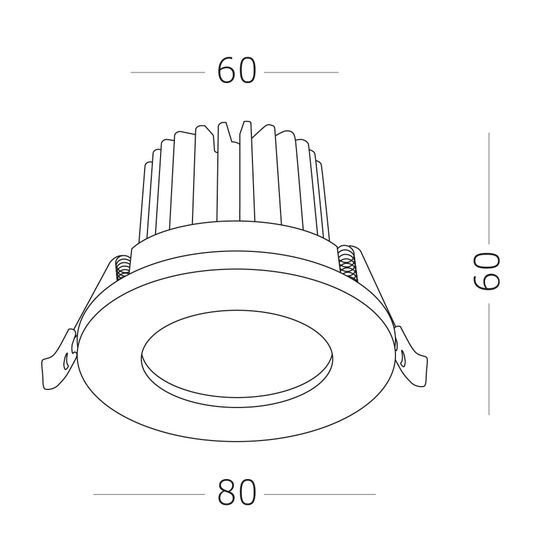 ST704.538.10 Св-к встр. Белый LED 1*10W 3000K 900Lm Ra>90 38° IP20 D80xH60 170-240V Встраиваемые светильники