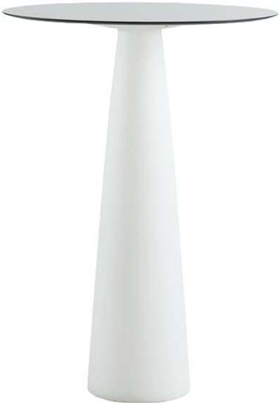 Стол из HPL пластика барный светящийся Hopla Lighting, белый