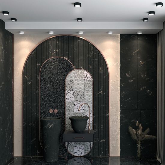 358904 SPOT NT22 522 черный Встраиваемый влагозащищенный светильник IP54 LED 4000K 10W 220V MAY