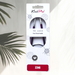 Спицы круговые Zing, 8мм/80см, KnitPro,(47136)