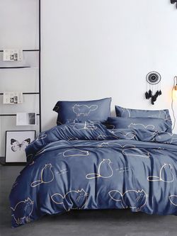 Простынь Simple House "Котики" 150х215 см