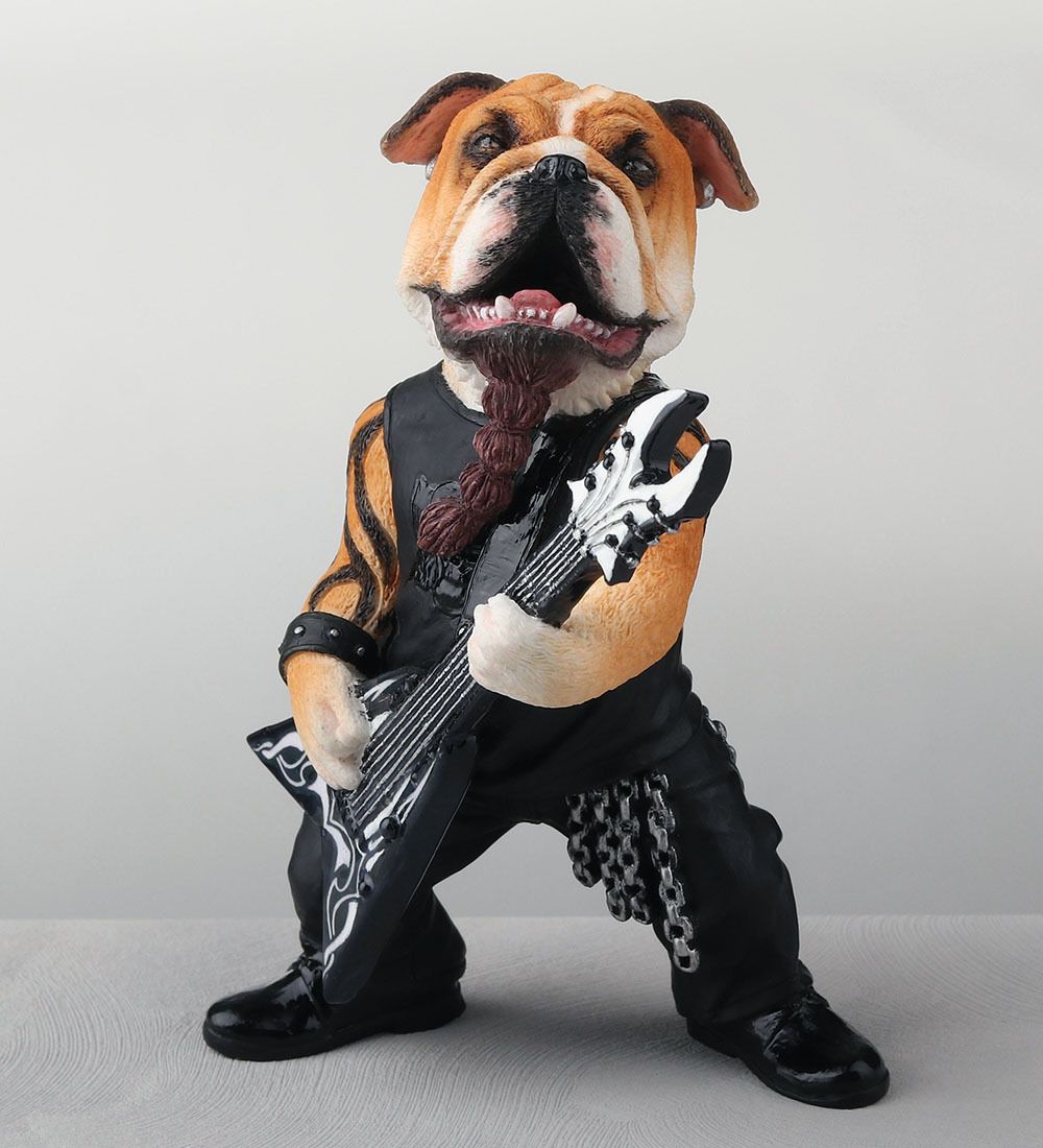 WS-1347 Статуэтка «Бульдог гитарист»