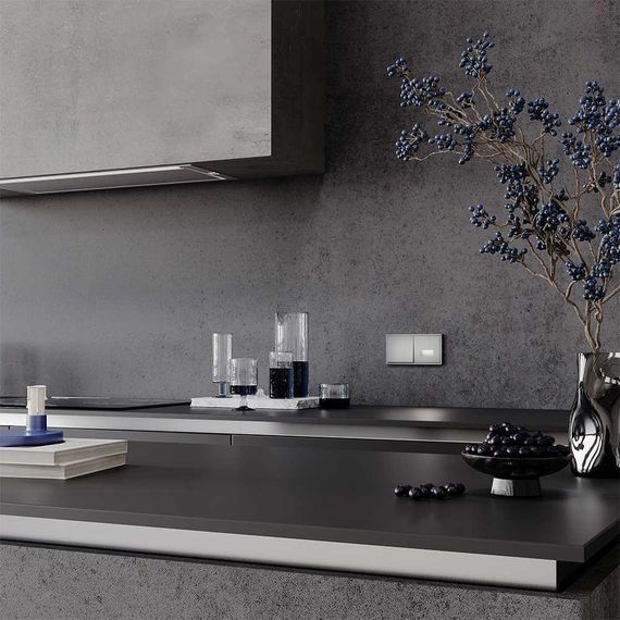 Рамка пластиковая Voltum S70 на 2 поста, (сталь) VLS100205