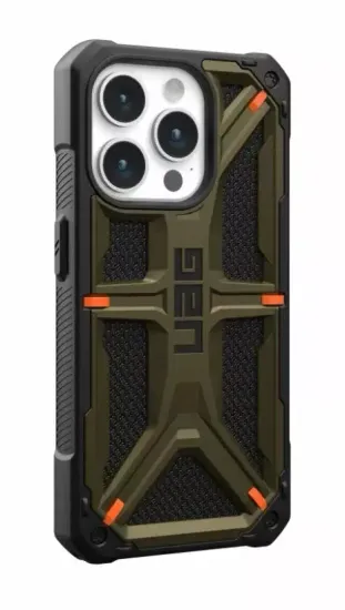 Чехол Uag Monarch для iPhone 15 Pro 6.1", цвет зеленый (Kevlar Element Green)
