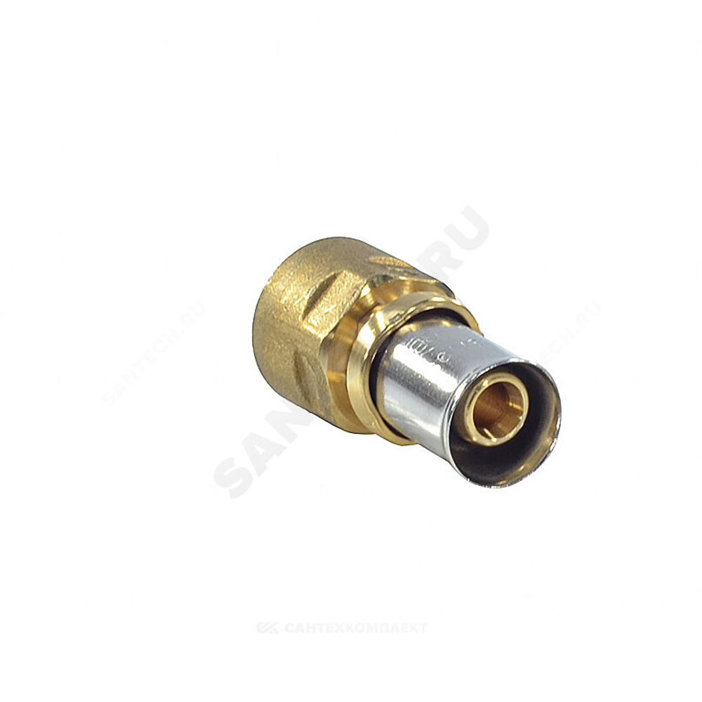 Муфта для МП/PE-X труб латунь пресс Дн 16х3/4" ВР RM109 Giacomini RM109Y043