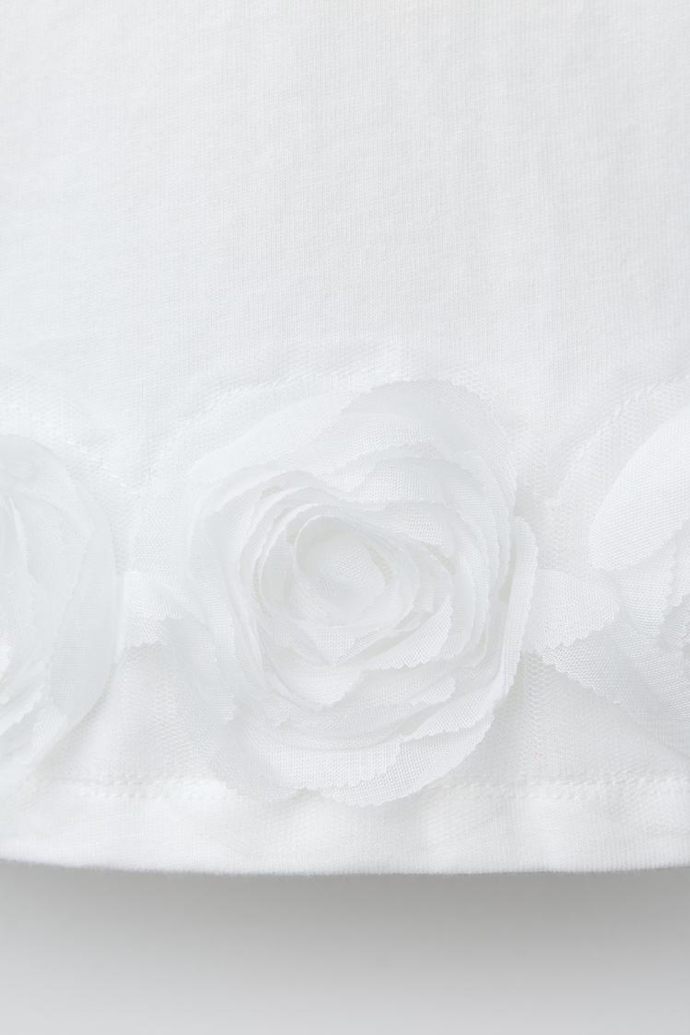 ZARA ФУТБОЛКА С КОНТРАСТНЫМИ ЦВЕТАМИ, БЕЛЫЙ