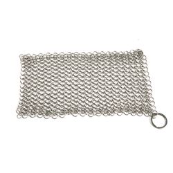 Губка кольчужная для чистки чугуна и нержавеющей стали, 20х15 см