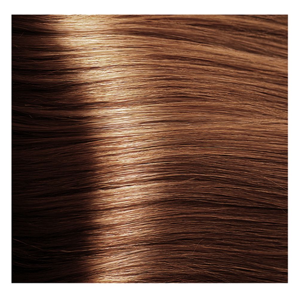Крем краска для волос с гиалуроновой кислотой Kapous, 100 мл - HY 7.4 Блондин медный